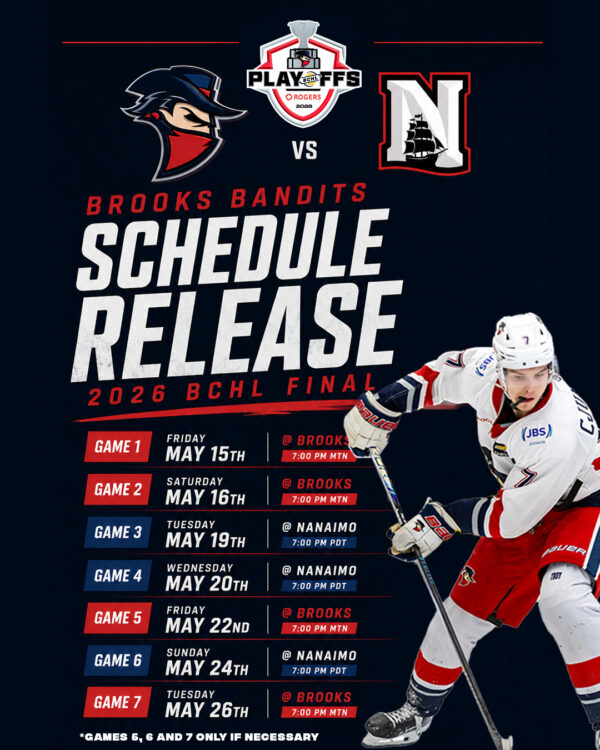 Bandits Release Rogers BCHL Cup Schedule vs Nanaimo