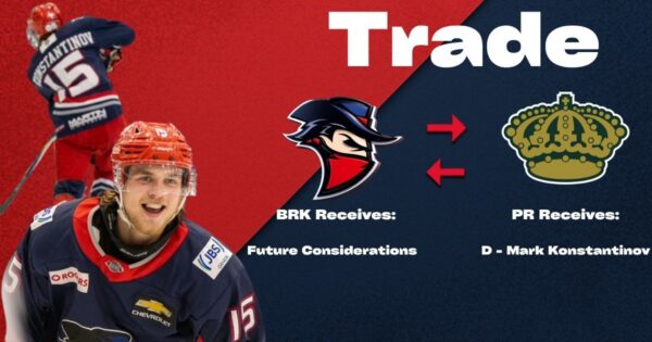 Bandits Trade Mark Konstantinov to Powell River